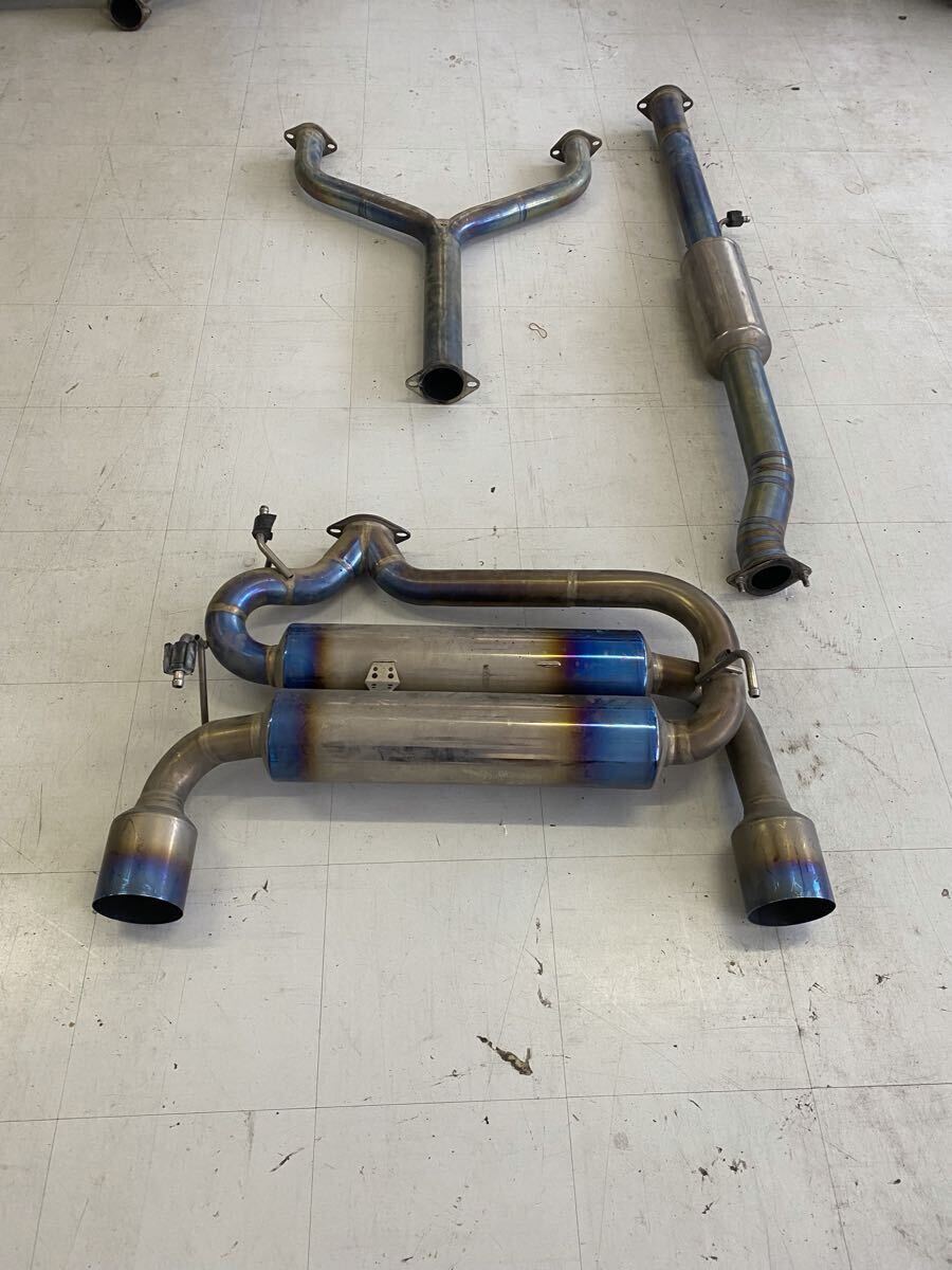 S11 中古品日産 フェアレディZ Z33 マフラー Amuse アミューズ R1 チタン フロント、中間パイプ付拍卖