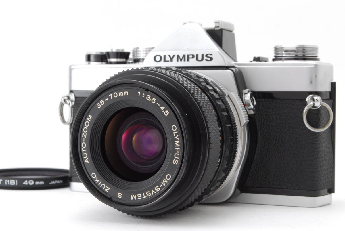 【美品】Olympus OM-1 Silver 35mm SLR Film Camera 35-70mm f3.5-4.5 Lens オリンパス シルバー フィルムカメラ レンズ #B-554拍卖