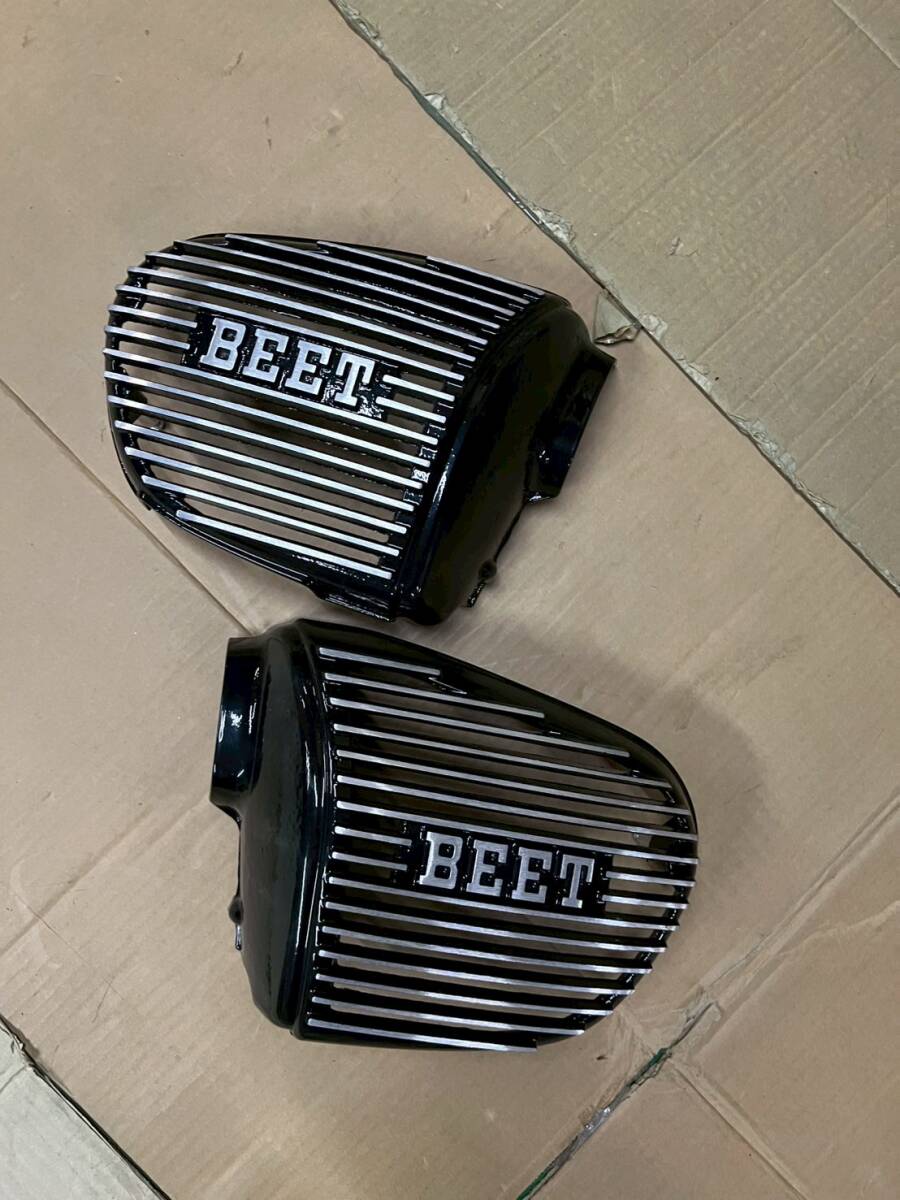 ホーク2 アルフィン ロゴ有/中古 美品サイドカバーCB250T CB400Tアルフィンカバー バブ BEETビート ブラック キジマ 外装拍卖