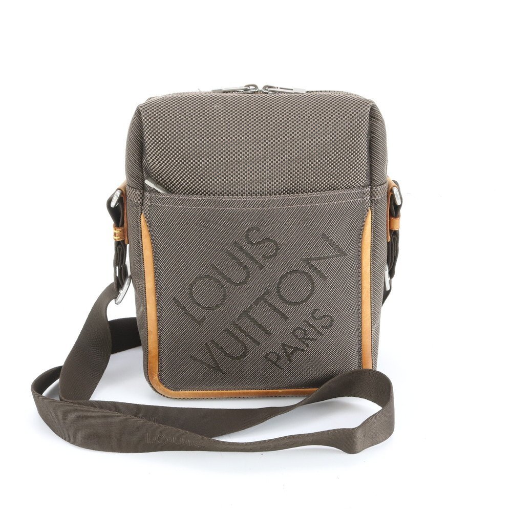 1円■ルイヴィトン ダミエ ジェアン シタダン M93040 レザ ショルダー バッグ 斜め掛け メッセンジャー ブラウン メンズ EUR DC9-3拍卖