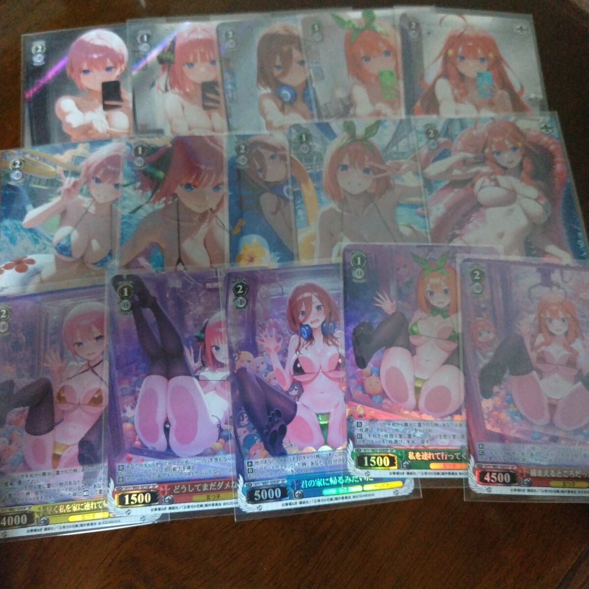 クリスマス企画 acgカード ファンアート 五等分の花嫁 3種フルセット 1スタ拍卖