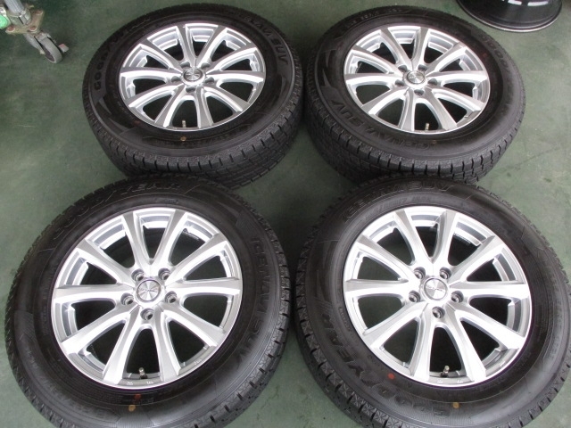 ウェッズ ジョーカー+グッドイヤー アイスナビSUV 225/65R17 2024年製 CX-8 CX-5 エクストレイル 等拍卖