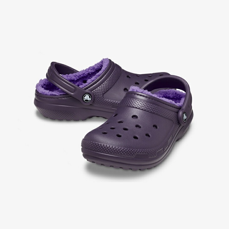 25cm クロックス クラシック ラインド クロッグ ダーク アイリス パープル系 ボア Classic Lined Clog dark iris purple M7W9 新品拍卖