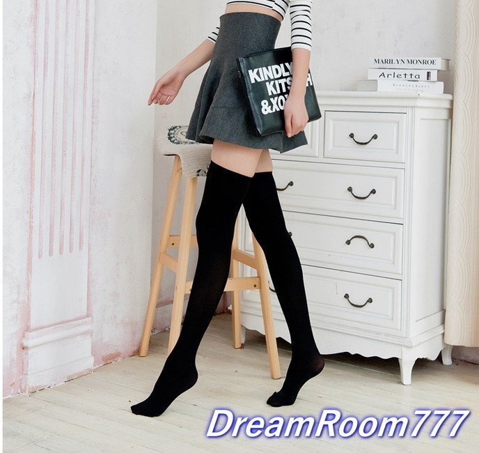 SEXY 3way シンプル ニーハイソックス ブラック コスプレ 通学 靴下拍卖