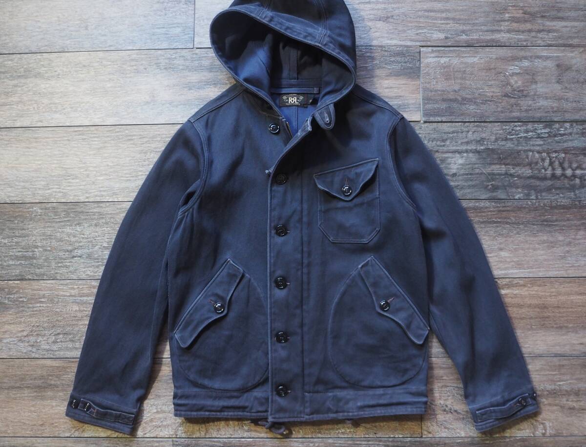 RRLダブルアールエル インディゴダイ NAVAL デッキパーカー/DOUBLE RL SUPPLY.CO.拍卖
