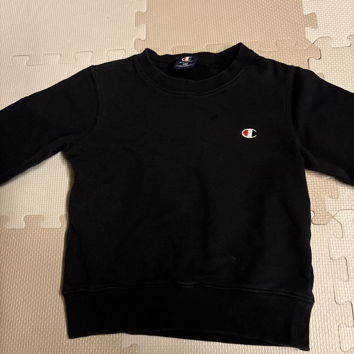 チャンピオン Champion スウェット トレーナー ワンポイント ブラック 黒 ロゴ刺繍拍卖