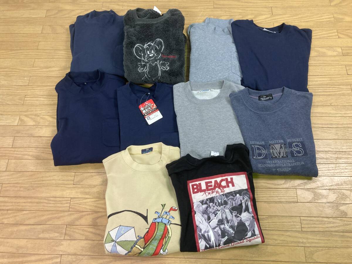 ★10点セット★ スエット トレーナー 2XL 3XL 大きいサイズ まとめ売り まとめて 無地 柄物など 古着卸 業販 卸売り メンズ 激安 格安拍卖