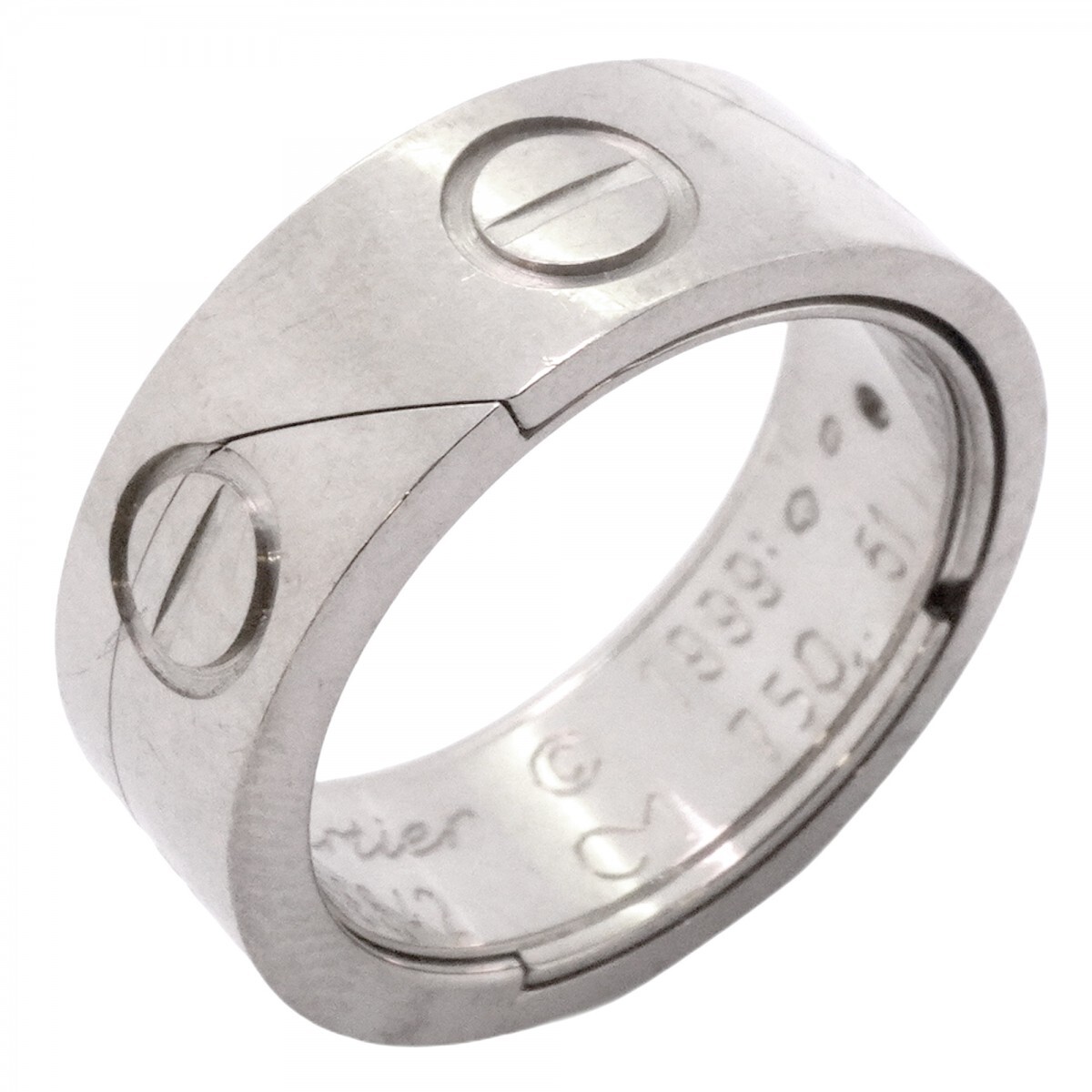 ★最終価格【5job0111】カルティエ リング アストロラブ K18WG ホワイトゴールド #51【中古】レディース拍卖