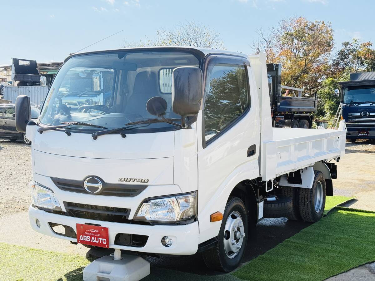 動画あり★日野★デュトロ★全塗装済み★メッキパーツ付き★平成29年★2トン★車検8年12月まで★ダンプ★新車同様仕上げ★拍卖