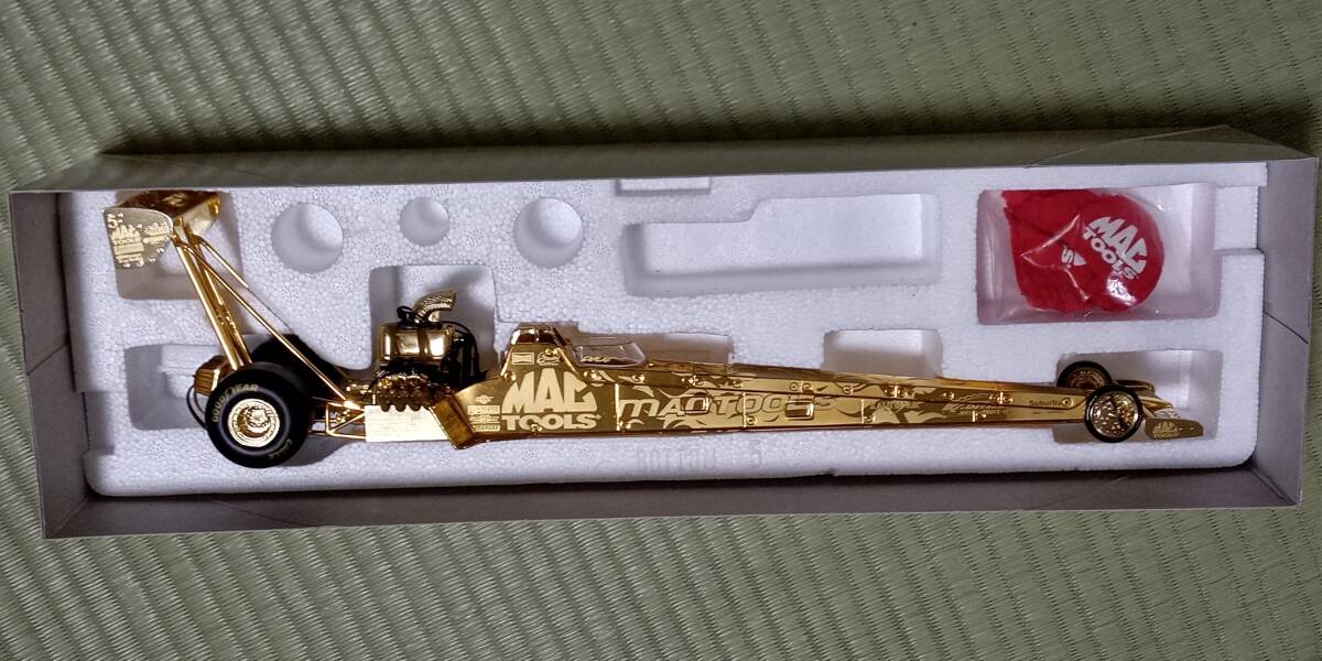 限定1500個 24金メッキ特別仕様 RACING CHAMPIONS レーシングチャンピオン 『1/24 MAC TOOLS ドラッグスター』 ミニカー ドラッグレース拍卖