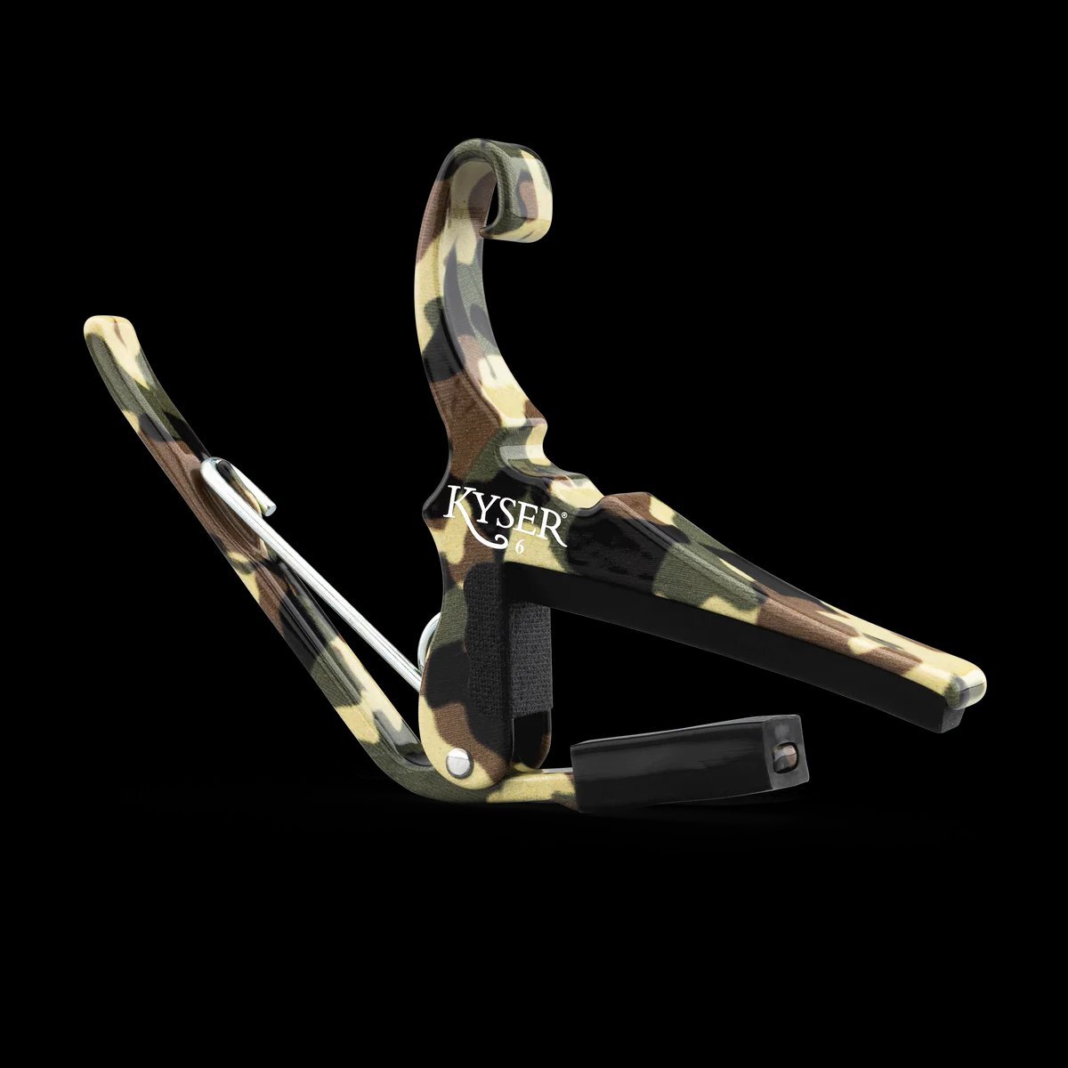 アコースティックギターカポKYSER カイザー カポタスト KG6 CAMO 2.06弦 取付簡単拍卖