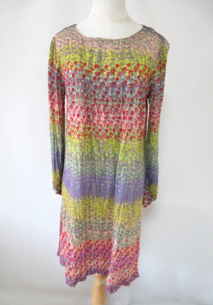 (C14-32)TSUMORI CHISATO ツモリチサト ワンピース 小花 フロック マルチカラー拍卖