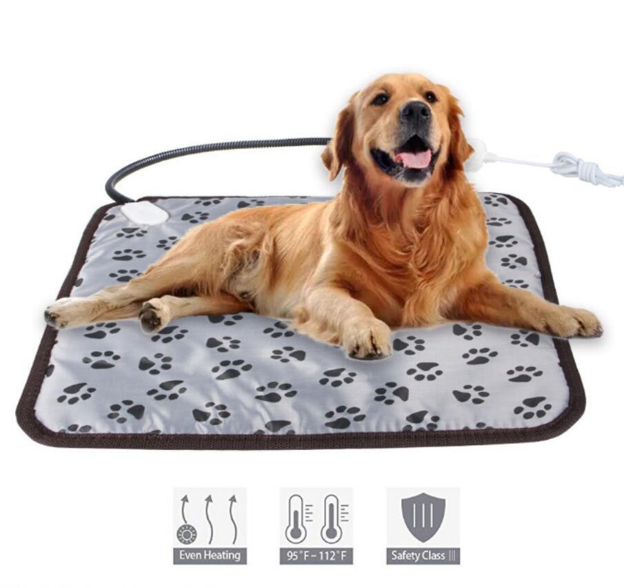 新入荷*新品ペットヒーター ペット用ホットカーペット 電気 犬 猫 寒さ対策 暖房器具 温度調節 過熱保護 洗濯可能 省エネ 噛み付き防止拍卖