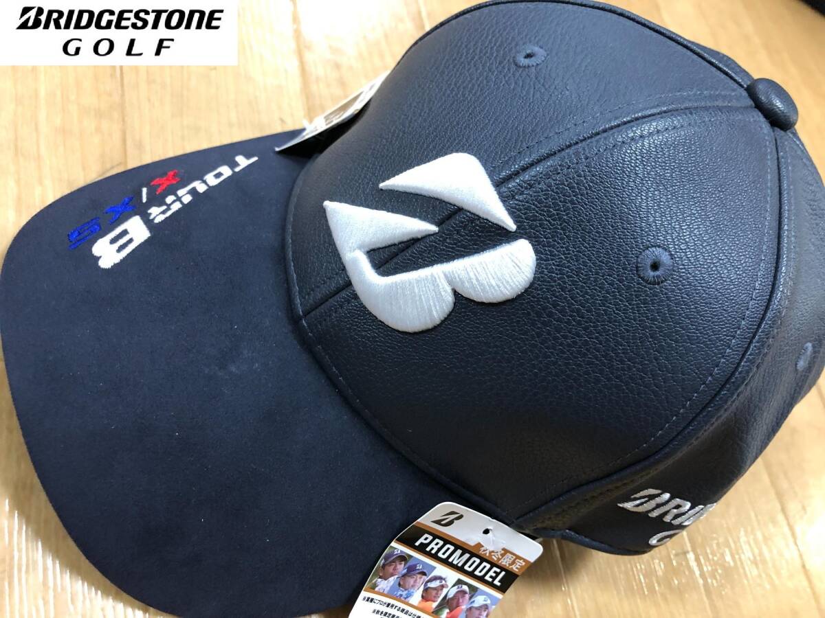 ・スピード発送 新品未使用 BRIDGESTONE GOLF(ブリヂストンゴルフ) 吸収型保温 制電性付き プロモデル皮革キャップ CPWG31(NA)拍卖