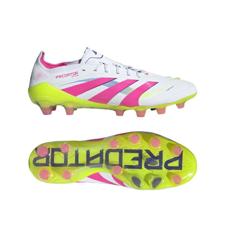 ・スピード発送 新品未使用 adidas Predator Elite HG/AG Japan 25年トップモデル スパイク IE3759(ホワイト/ピンク/レモン)26.5CM拍卖