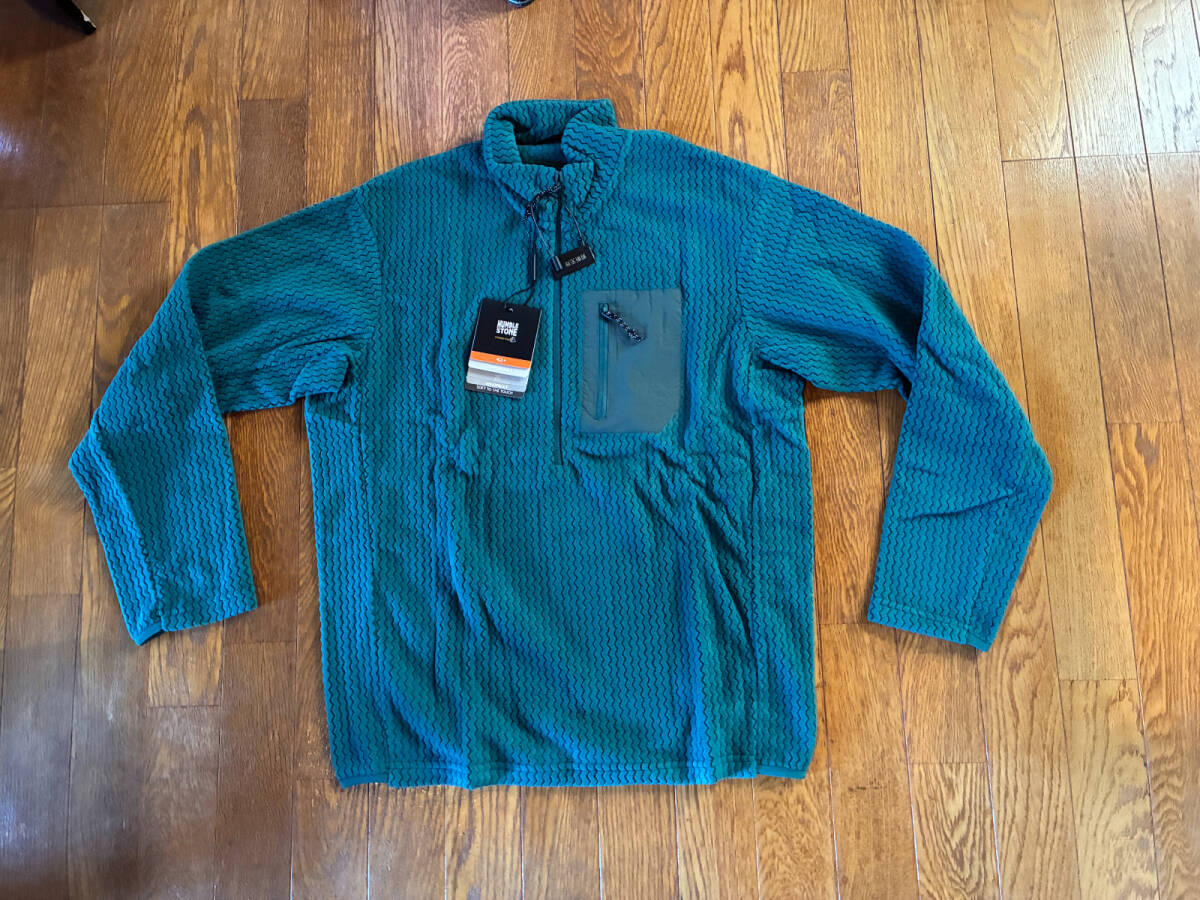 新品S 高機能フリース素材 フルジップ ミドルレイヤー XLサイズ ブルー拍卖