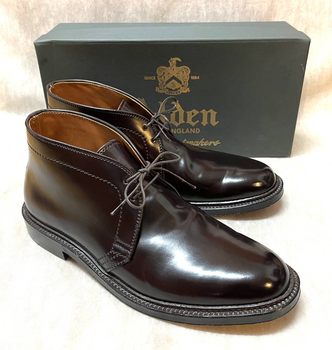 ALDEN オールデン チャッカブーツ コードバン 9D 1339 バーガンディ COLOR #8 Cordovan拍卖
