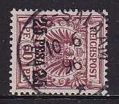 29 ドイツ植民地【使用済】<「独領東アフリカ 1893 SC#5 加刷改値 25pes on 50pf(ドイツ切手)」② >拍卖