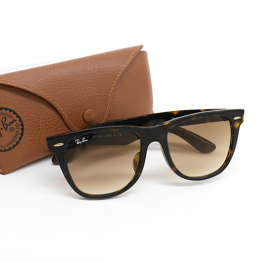 1円◆良品 RayBan レイバン サングラス アイウェア ウェイファーラー RB 2140-F べっ甲柄 プラスチック ブラウン◆E.Bgp.zE-18拍卖