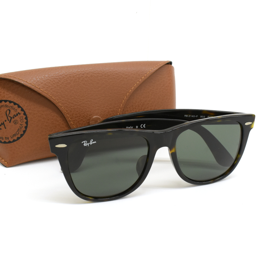 1円◆良品 RayBan レイバン サングラス アイウェア ウェイファーラー RB2140-F プラスチック ブラック◆E.Bgm.zE-11拍卖