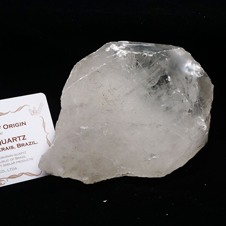 レムリアンシード 水晶 原石 ブラジル ミナスジェライス州 コリント産 証明書付属 一点物 送料無料 281-159拍卖