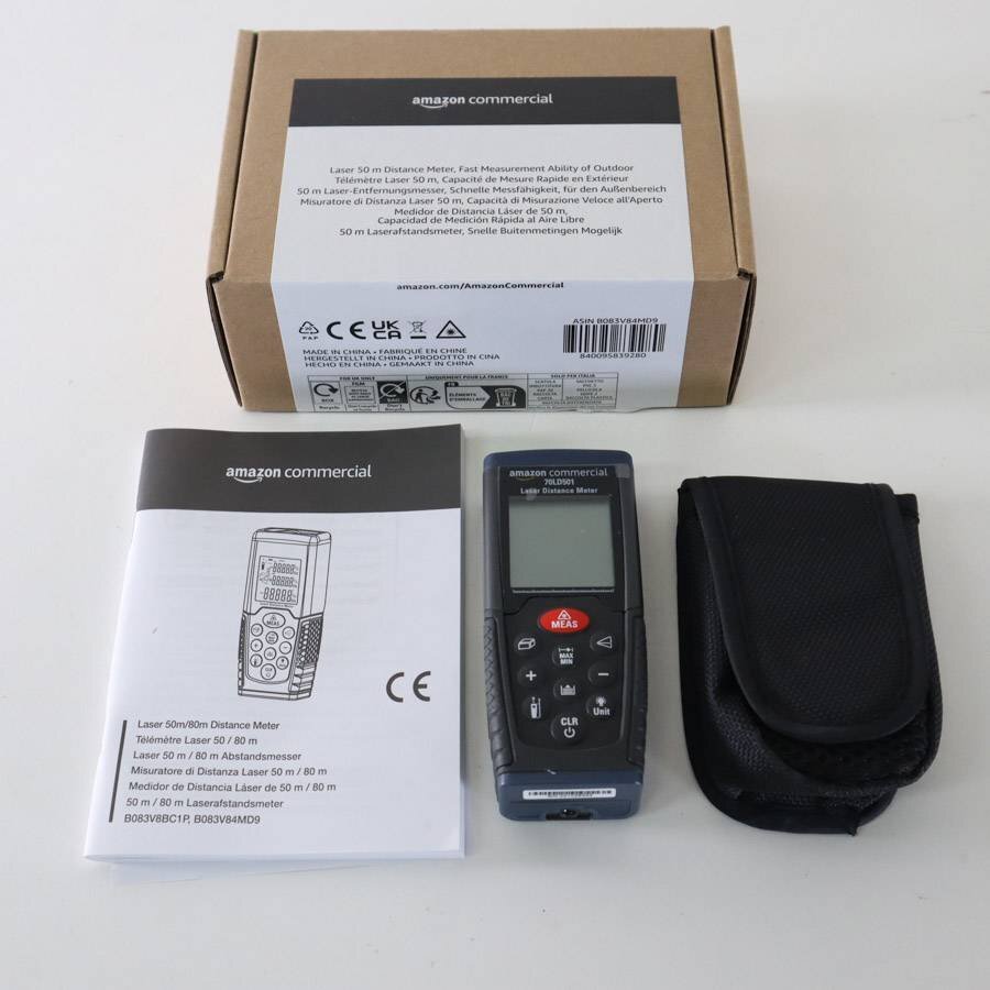 未使用 AmazonCommercial 50m/80m レーザー距離計 70LD501☆220y06拍卖