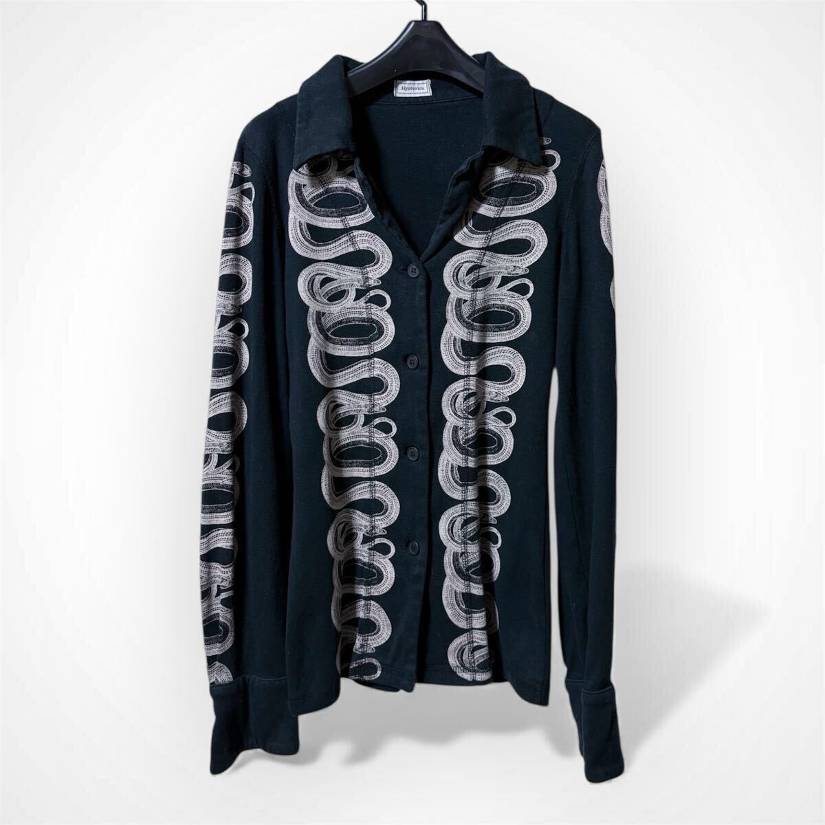 希少 vintage HYSTERIC GLAMOUR ヒステリックグラマー パイソン柄 蛇 スネーク 長袖 シャツ トップス拍卖