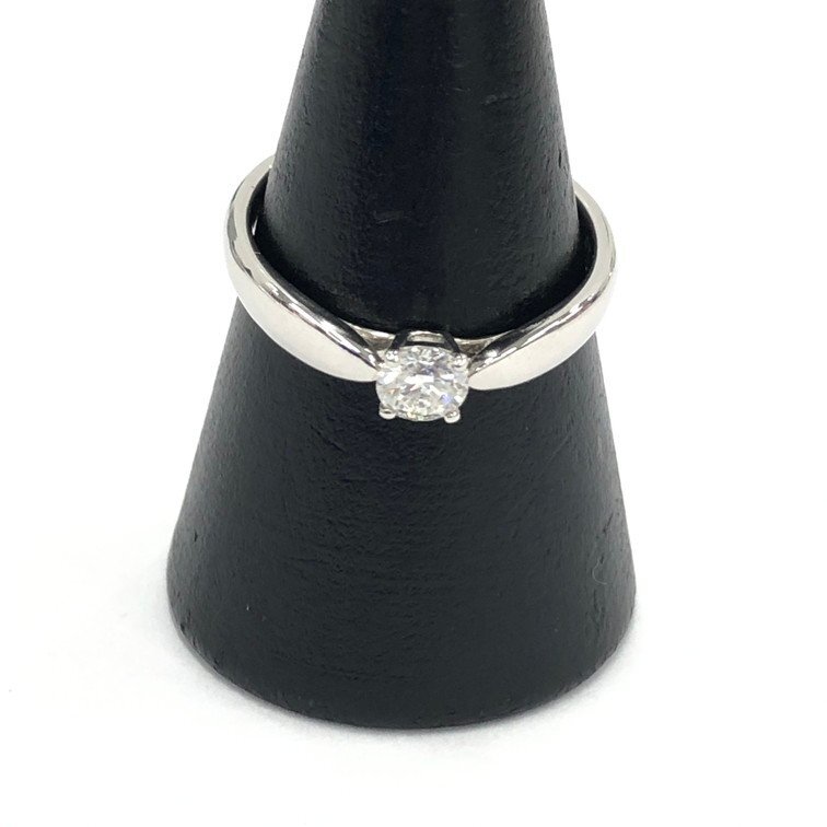 TIFFANY&Co. ティファニー ハーモニーリング Pt950/74462324 D0.28ct刻印あり サイズ11号 総重量3.78g ケースあり 【DLAB3023】拍卖