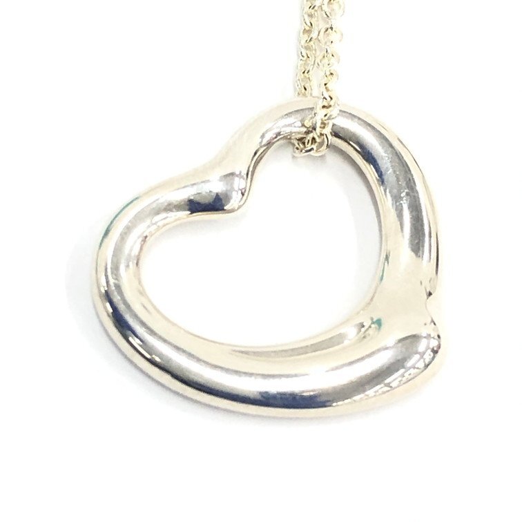 TIFFANY&CO. ティファニー ネックレス オープンハート 925 総重量:6.66g 箱・保存袋付き【DLAC6034】拍卖