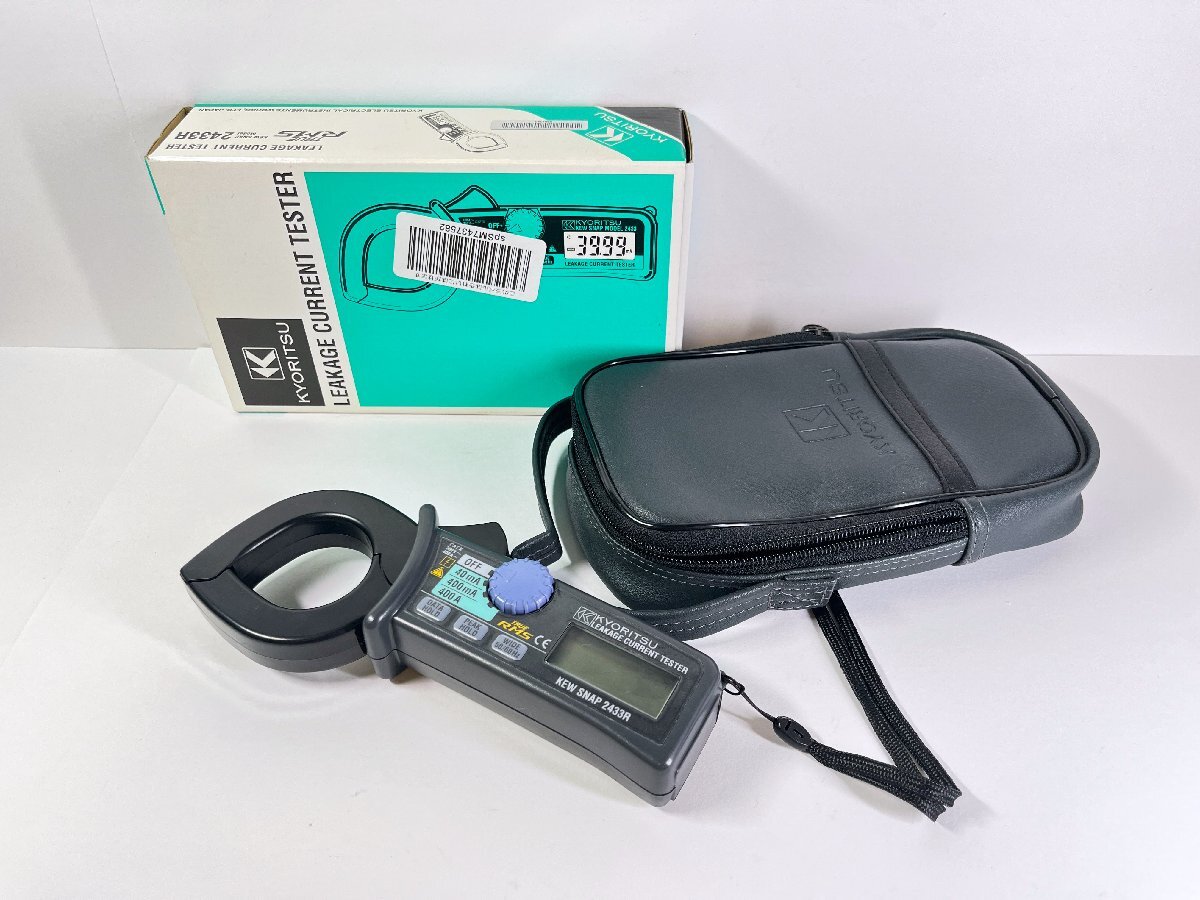 【通電確認済】 漏れ電流・負荷電流測定用クランプメータ KYORITSU KEW SNAP 2433R / 60 (SGKY024098D)拍卖