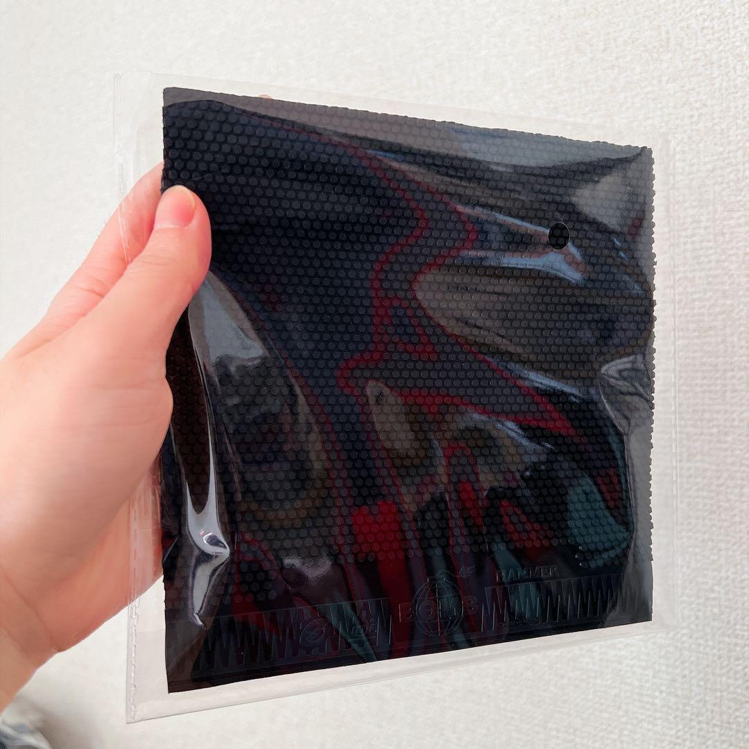 0.5 黒 卓球 ラバーBOMB ハマー HAMMER 表 カットマン D4拍卖