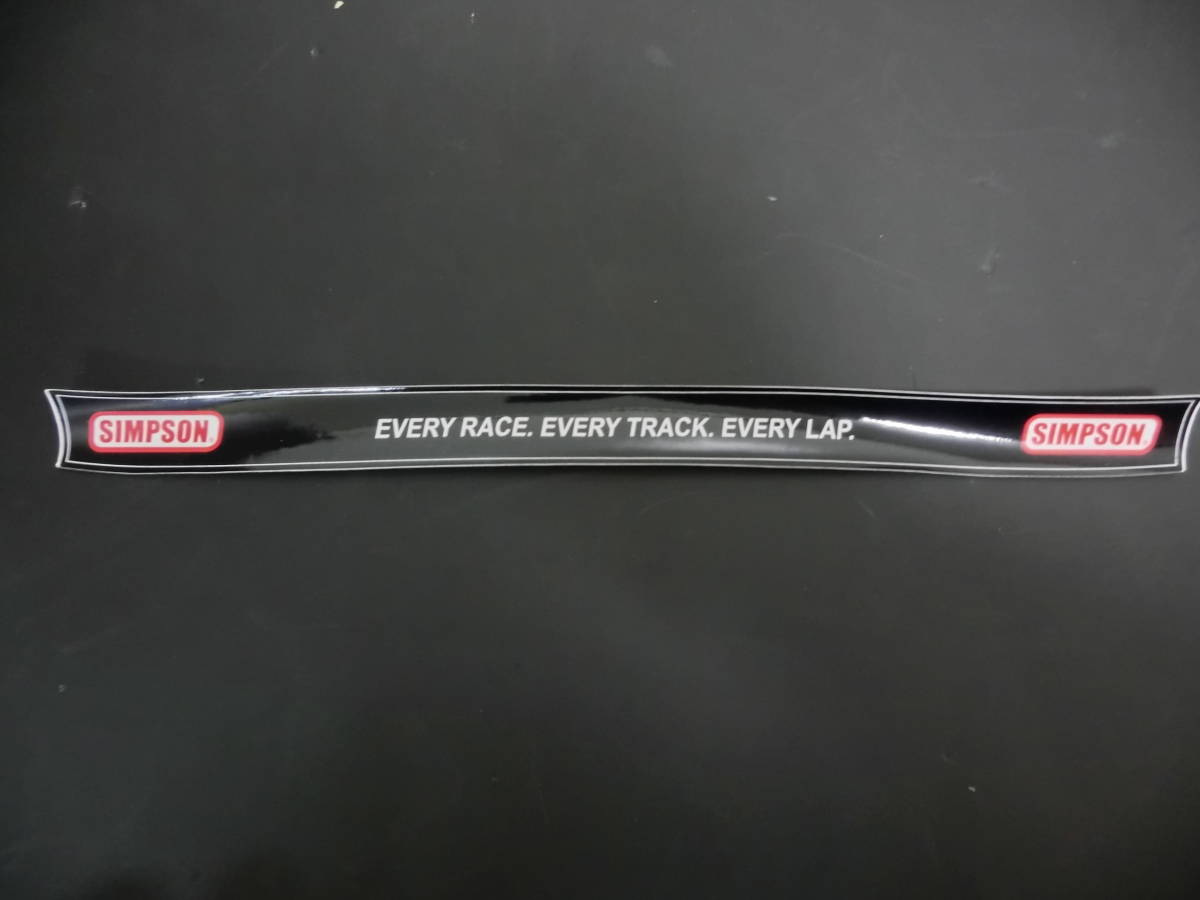 SIMPSON シールドステッカー 付属品 EVERY RACE, EVERY TRACK, EVERY LAP.拍卖