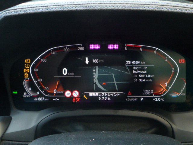 ●●BMW 2019年式 320d xDrive Mスポーツ G20 3シリーズ 純正メーター スピードメーター タコメーター ディスプレイ 2502030●拍卖