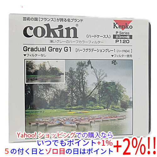 【ゆうパケット対応】Cokin 83×100mm角 ハーフグラデーションフィルター グレー1 P120拍卖