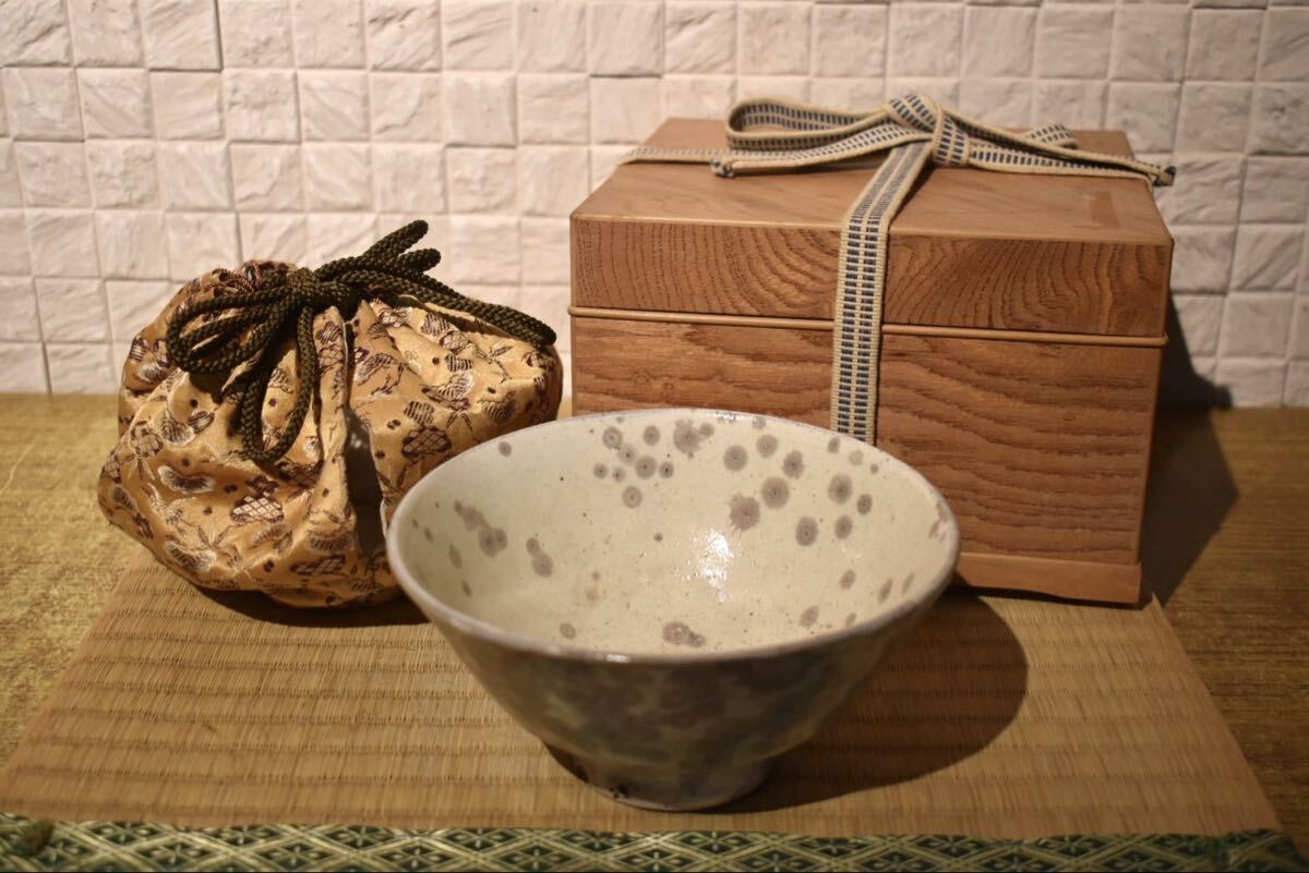 【GE】E813◆李朝・高麗コレクター放出品◆時代 高麗斑茶碗/中国古玩 朝鮮美術 茶道具 骨董品 時代品 美術品 古美術品 韓国 ba拍卖