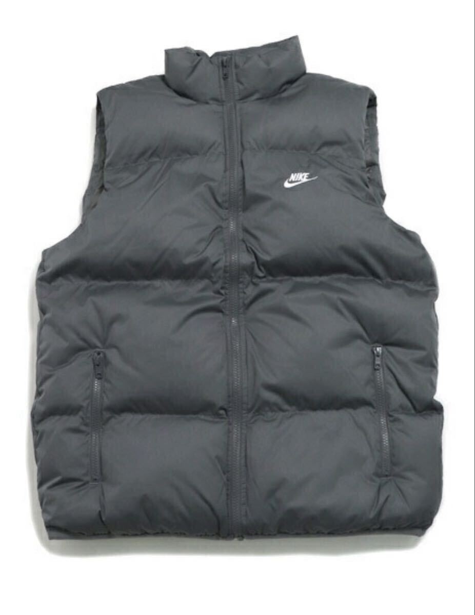 ナイキ 正規品 新品 スポーツウェア クラブ PrimaLoft ダウン ベスト L メンズウォーターレペラント FB7374-068 グレー 完売品 ⑤ 送料無料拍卖