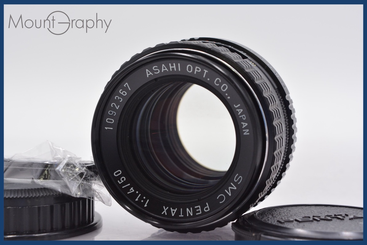 ペンタックス PENTAX SMC PENTAX 50mm F1.4 前後キャップ&レンズフィルター付 同梱無料 #am447拍卖