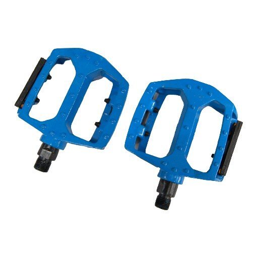 【vaps_2】自転車ペダル 《ブルー》 2個セット 軽量 アルミ合金 フラットペダル MTB マウンテンバイク 送込拍卖