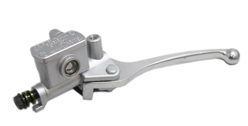 汎用 小排気量車用 左油圧マスターシリンダー 銀 新品 送料安拍卖