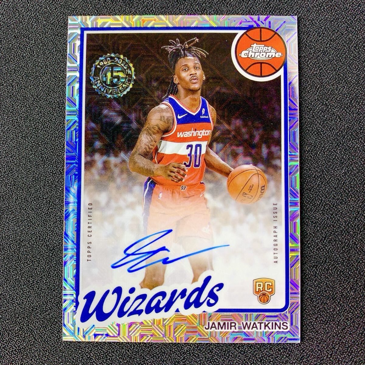 1円スタート【JAMIR WATKINS】オンカードオート 直筆サインカード MOJO TOPPS basketball NBA Wizards Auto RC ルーキー ウィザーズ拍卖