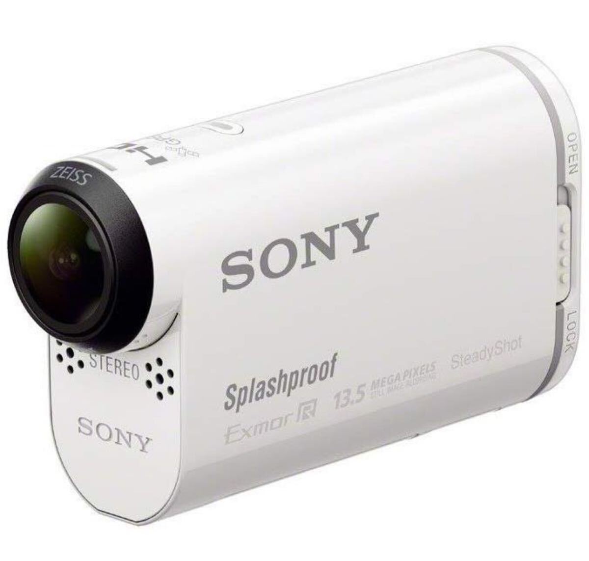 ソニー SONY ビデオカメラ アクションカム AS100V ウォータープルーフケース付 HDR-AS100V ホワイト 中古美品拍卖