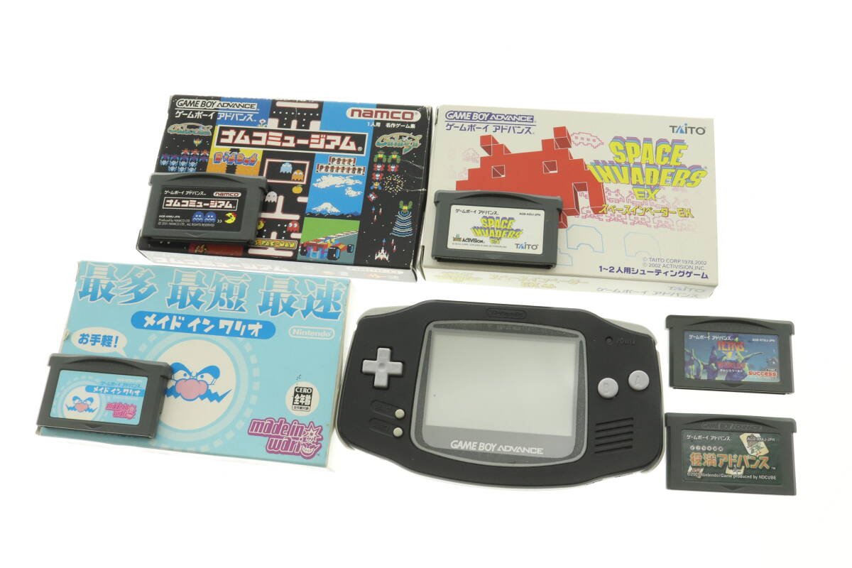 VMPD7-1120-38 Nintendo 任天堂 ゲームボーイアドバンス 本体 MODEL AGB-001 カセット 6点セット まとめ売り 動作未確認 ジャンク拍卖