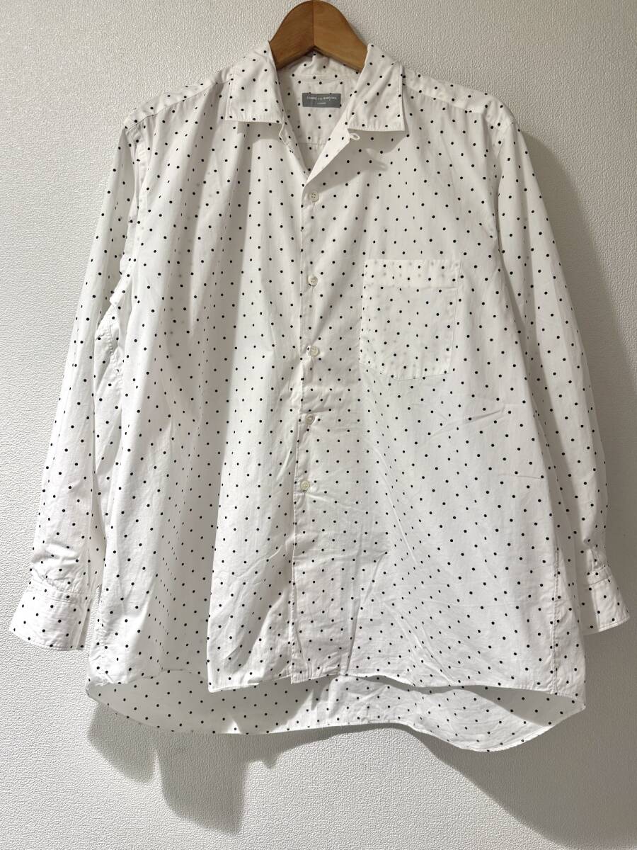 【アーカイブ】COMMEdesGARCONS HOMMEギャルソン オム/ドット柄オープンカラーシャツ/田中オム拍卖