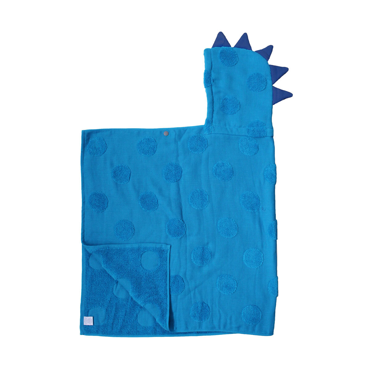 SOF ソフ フード付きバスタオル コバルトブルー 恐竜 今治産拍卖