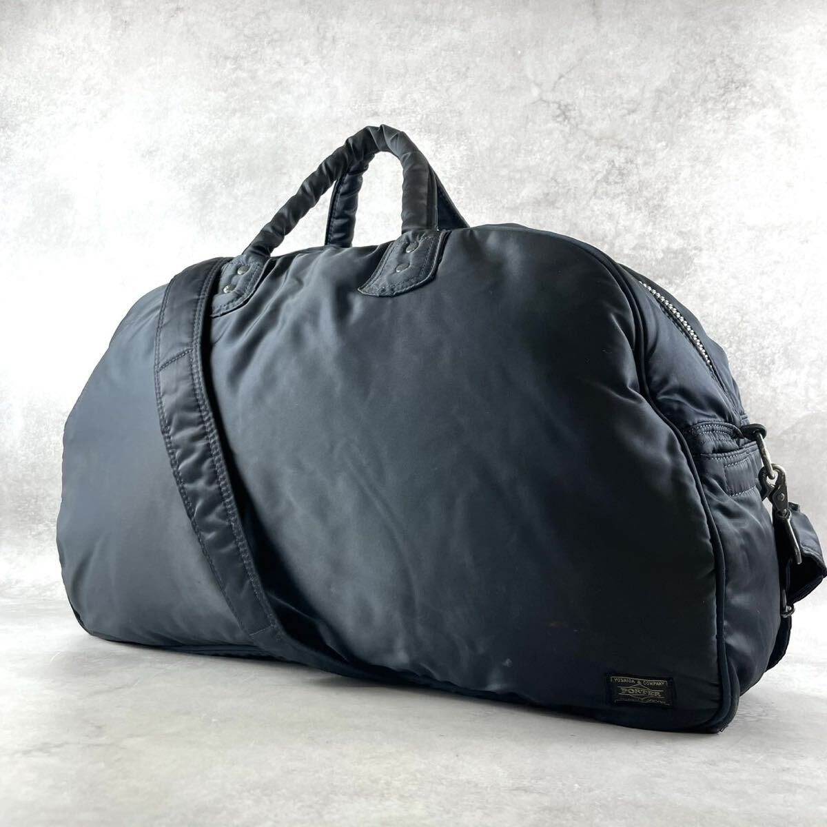 1円 PORTER ポーター タンカー 吉田カバン ショルダーバッグ ボストンバッグ ハンドバッグ ビジネスバッグ ナイロン 2way ネイビー拍卖