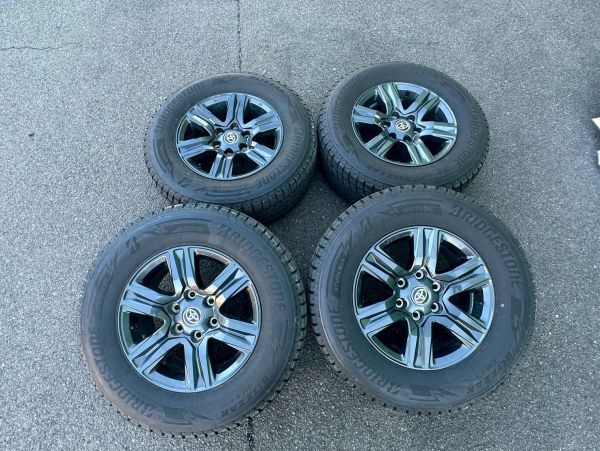 スタッドレス ハイラックス X★純正ホイールとタイヤ4本セット★17×7.5J +30 139.7 6H ブリヂストン 265/65R17 YHHLX-291拍卖