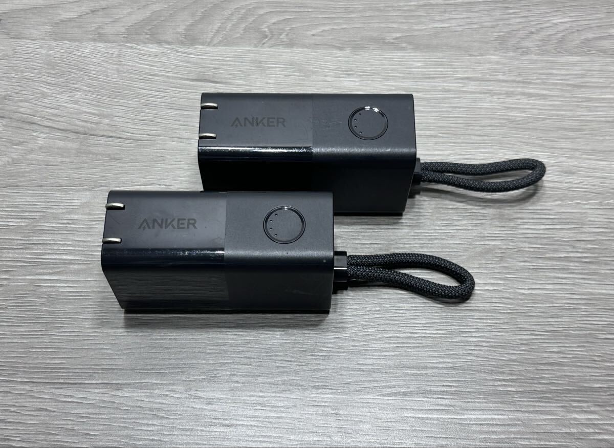 ★ k.582 ANKER アンカー Anker 511 Power Bank PowerCore Fusion 30W A1634 5000mAh モバイルバッテリー 急速充電器 ブラック 2個セット★拍卖