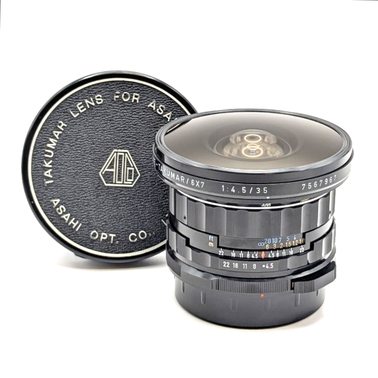 SMC Pentax 67 Fish Eye TAKUMAR 35mm f4.5 Lens for 67 ペンタックス 6×7 中判 フィッシュアイ 広角 レンズ拍卖