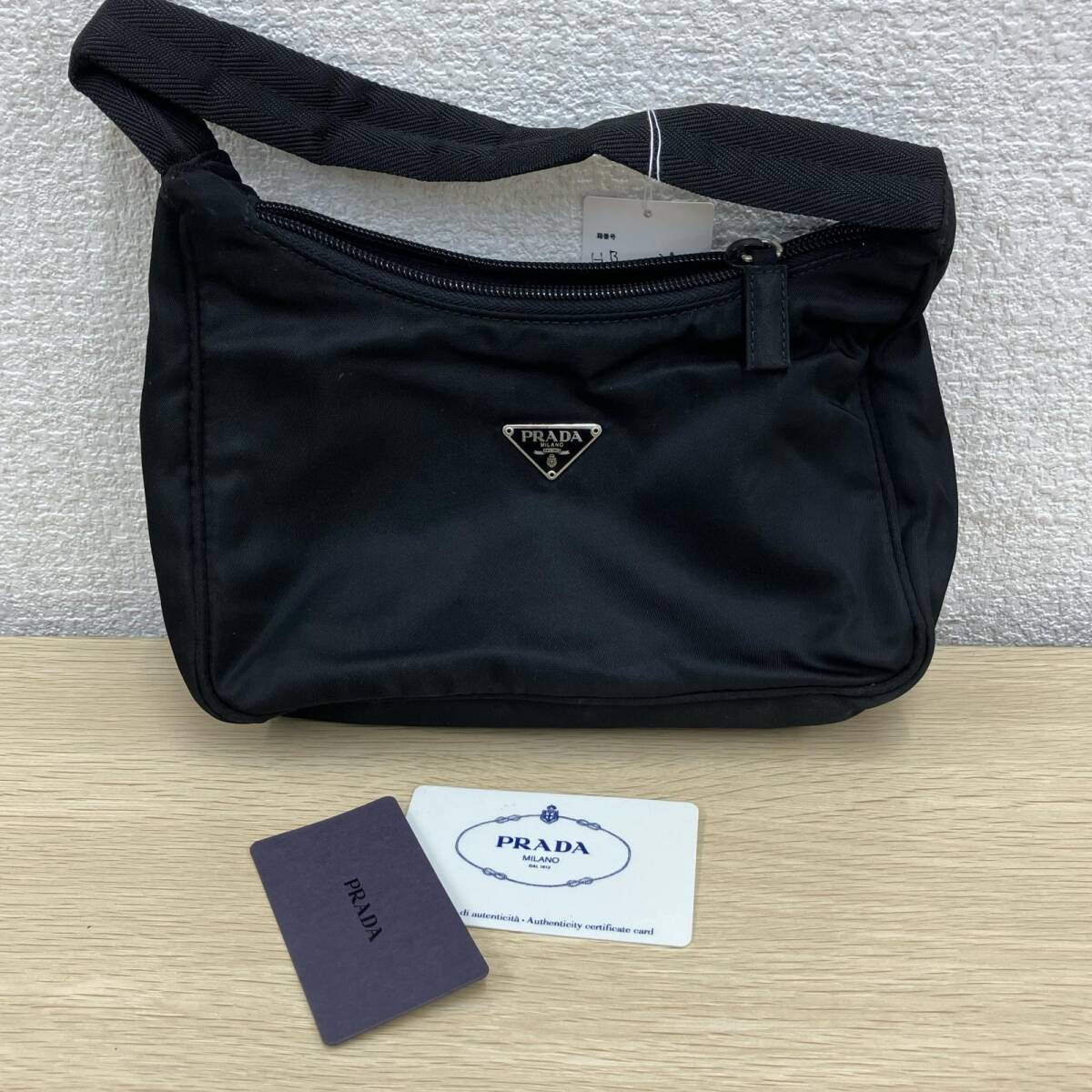 PRADA.プラダ MV515 ナイロンハーフショルダー ショルダーバッグ ブラック i25120017nn拍卖