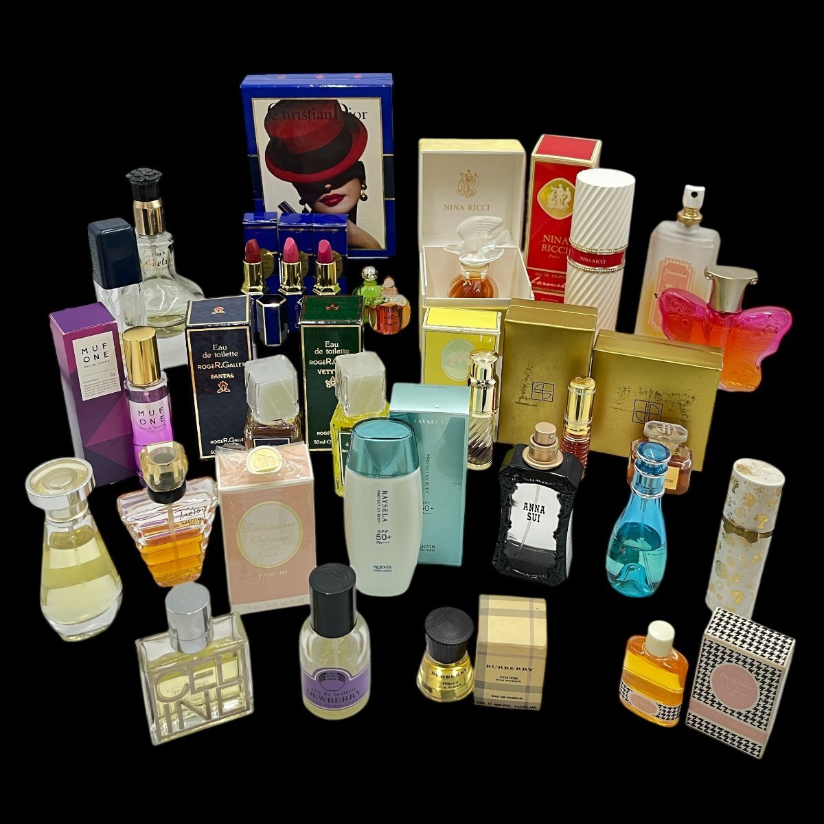 Christian Dior ディオール 香水 コスメ 大量 おまとめ NINA RICCI/JEAN PATOU/CELINE 他 中古品 100サイズ 蘇さ(BBY2221)拍卖